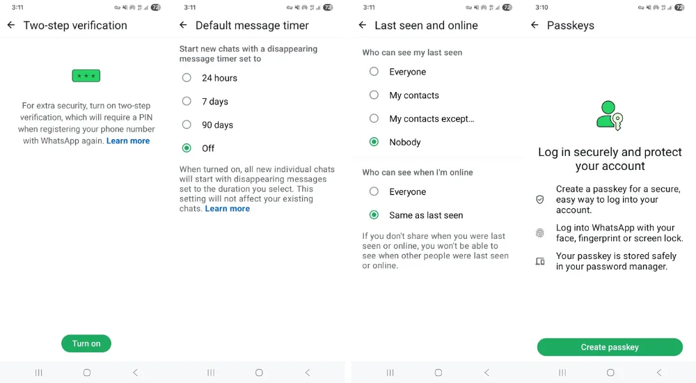 FM WhatsApp APK Freeze Last seen Feature, Create Pass key Feature, Message Timer Feature, App Verification Feature