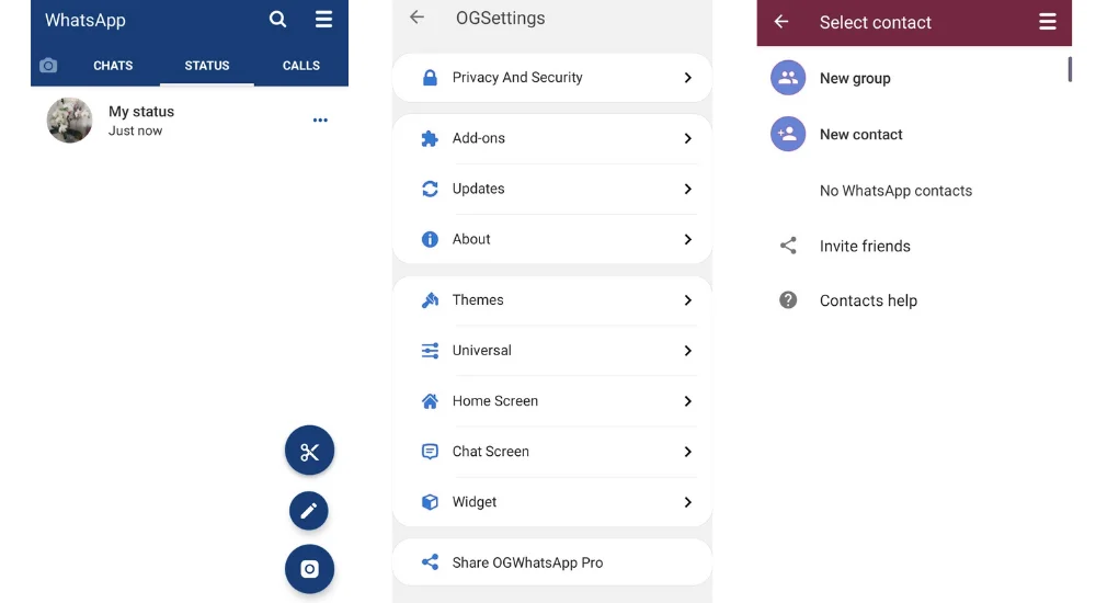 OG WhatsApp APK Privacy Features